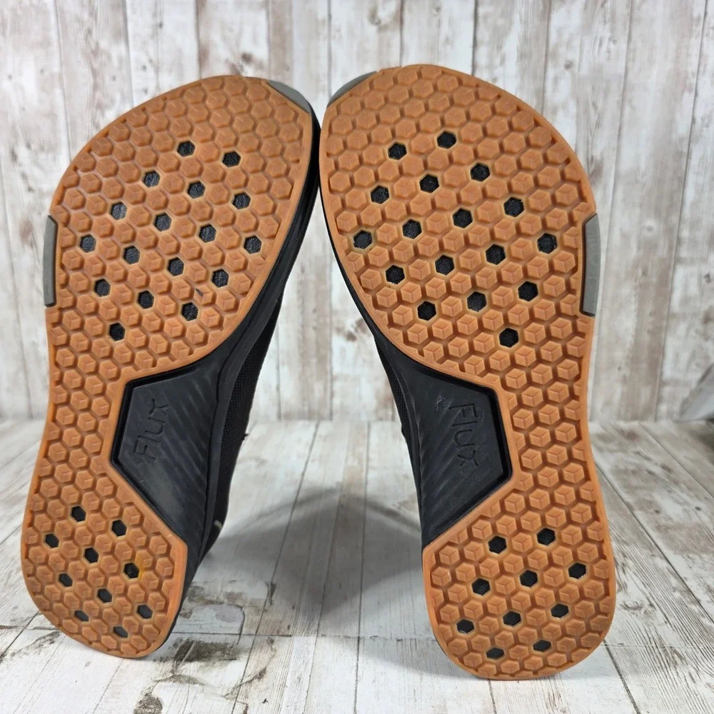 Flux Footwear‎ Adapt Black Gum Minimalist Zero Drop Shoes Womens 9 Mens 7.5